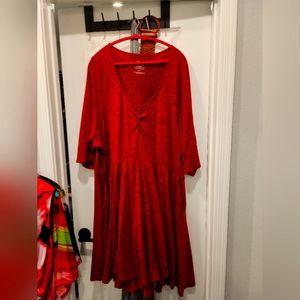 Red dress plus size